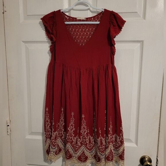 Altar'd State embroidered baby doll dress - Picture 1 of 6